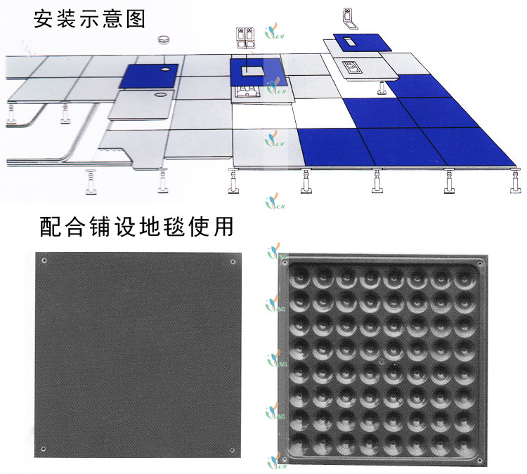 OA全钢智能化楼宇网络架空防静电地板