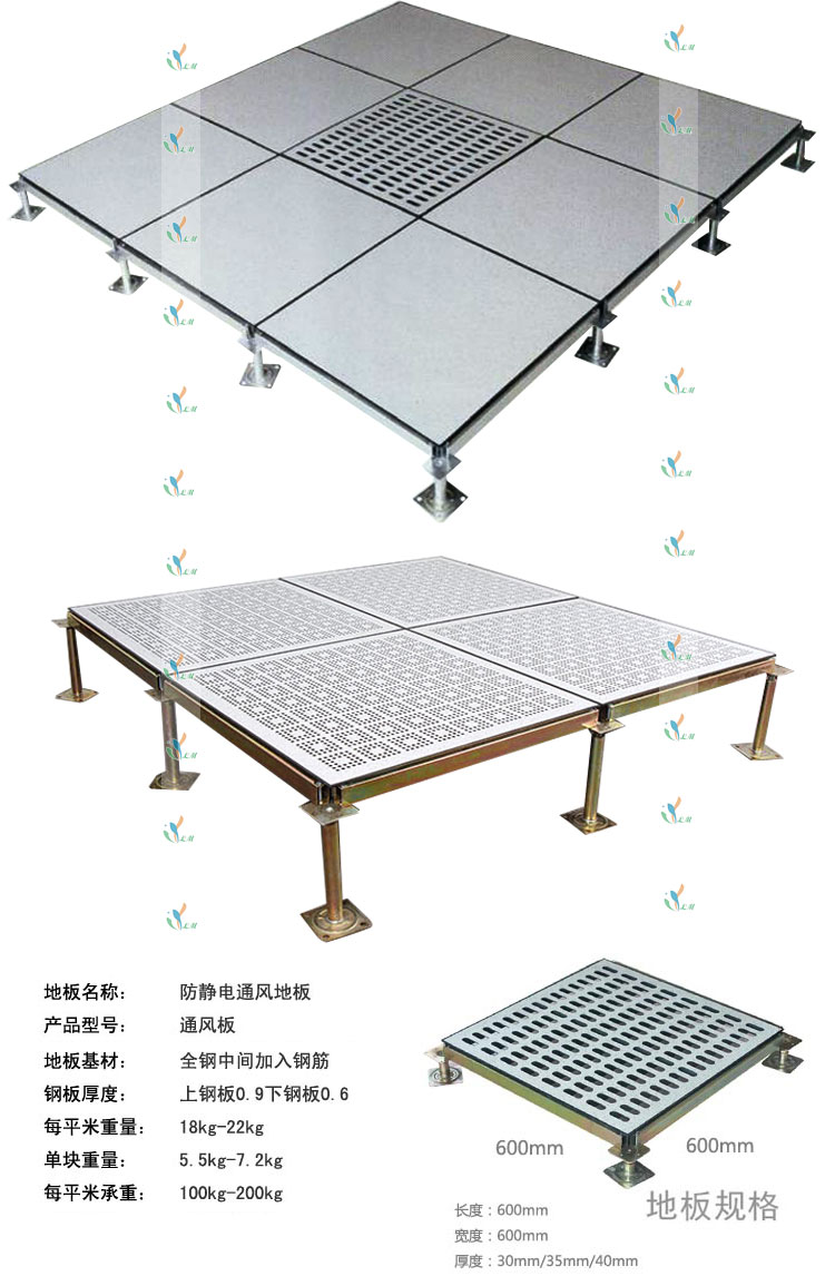 全钢通风活动地板