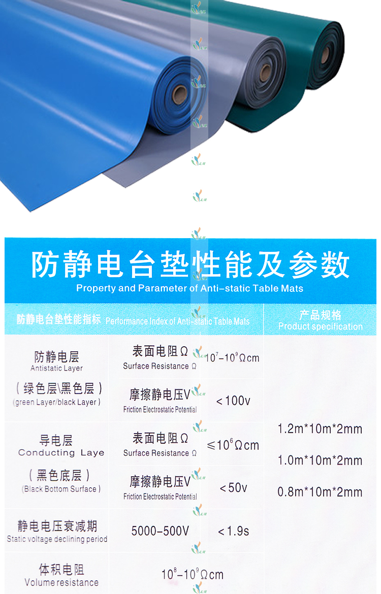 防滑防静电台垫